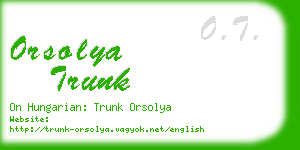 orsolya trunk business card